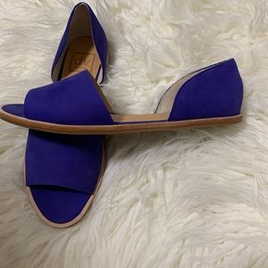 Dolce Vita Shoes - Dolce Vita Blue faux suede open toe flats Dolce Vita Shoes - Dolce Vita Blue faux suede open toe flats